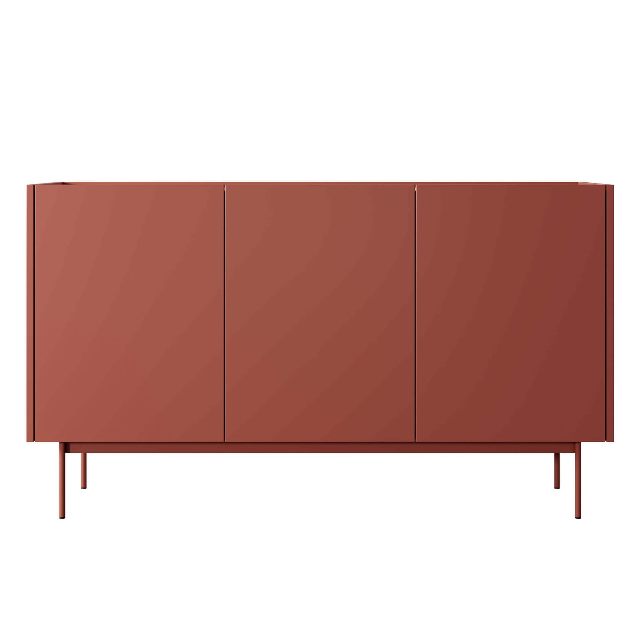 komoda czerwona do sypialni