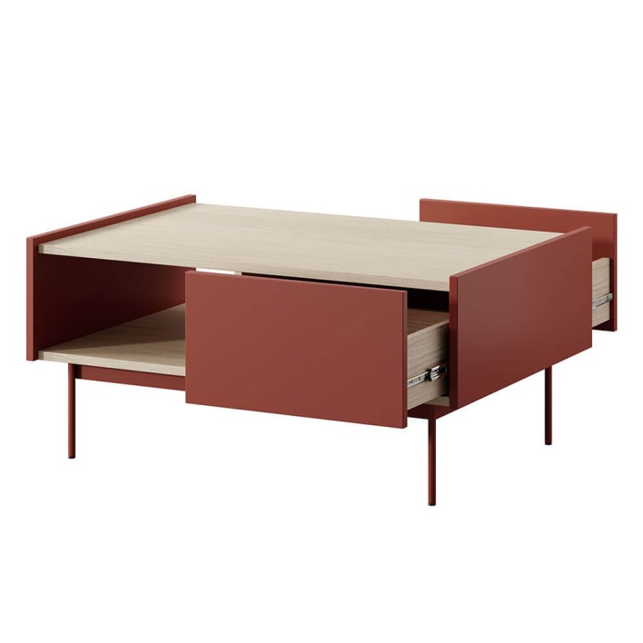 stolik kawowy z szufladami