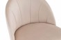 Krzesło tapicerowane THDC015-1 | Welur | Beżowy | Złota noga | OUTLET-14