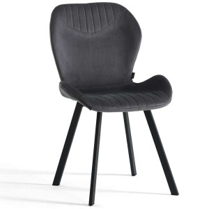 Krzesło tapicerowane DC-6350 | Welur | Szary #21 | Outlet