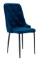Krzesło tapicerowane HY-DC0255 | Welur | Niebieski | Outlet-1