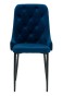 Krzesło tapicerowane HY-DC0255 | Welur | Niebieski | Outlet-2