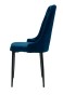 Krzesło tapicerowane HY-DC0255 | Welur | Niebieski | Outlet-4