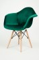 Krzesło skandynawskie ART105C | Welur | Zielony | Outlet-5