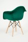 Krzesło skandynawskie ART105C | Welur | Zielony | Outlet-7