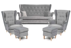 ZESTAW MEBLI WYPOCZYNKOWYCH - XL - DLA 5 OSÓB (3+2F+2P)