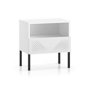 Szafka nocna CLEARING 05 | Biały | Nogi czarne