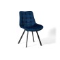 krzesło welurowe granatowe