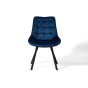 krzesło welurowe granatowe przód