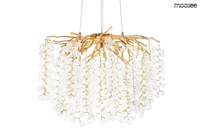 MOOSEE lampa wisząca RIVIERA 80 złota /   clear