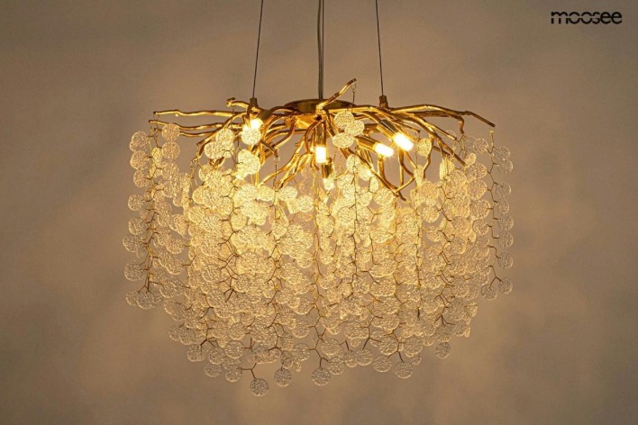 MOOSEE lampa wisząca RIVIERA 80 złota /   clear
