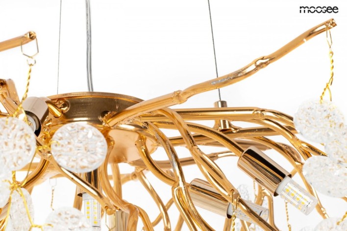 MOOSEE lampa wisząca RIVIERA 80 złota /   clear