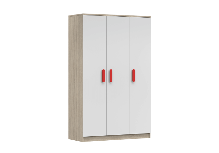 WORDROBE 3D OAK_WHITE M01310 HANDLE RED.png