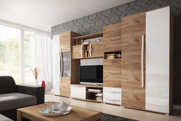 WALL UNIT LAURA CRAFT GOLD_WHITE GLOSS M04432 WARDROBE M04431.jpg