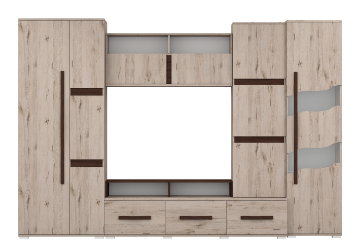 WALL UNIT SAN MARINO CRAFT GRAY_CHOCOLATE M00481 WARDROBE M01383.png
