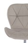 Krzesło obrotowe ART118S | Ciemny beż welur | Złota noga | OUTLET-9