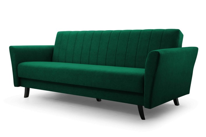 sofa na nóżkach butelkowa zieleń KRONOS 19