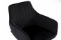 Krzesło tapicerowane DC-0084-2 | czarny welur | czarne nogi | OUTLET-13
