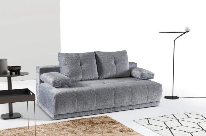 kanapa rozkładana szara