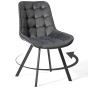 Krzesło obrotowe DC-6030S | welur | szare | OUTLET-1