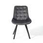 Krzesło obrotowe DC-6030S | welur | szare | OUTLET-5