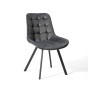 Krzesło obrotowe DC-6030S | welur | szare | OUTLET-7
