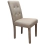 Krzesło tapicerowane drewniane MY8683 beż sawana | OUTLET-2