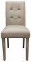 Krzesło tapicerowane drewniane MY8683 beż sawana | OUTLET-3