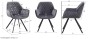 Krzesło z podłokietnikami KC-887 ZIELONY WELUR | OUTLET-6