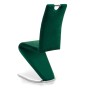KRZESŁO TAPICEROWANE DO JADALNI DC-99-2 ZIELONY WELUR - OUTLET-5