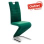 KRZESŁO TAPICEROWANE DO JADALNI DC-99-2 ZIELONY WELUR - OUTLET-1