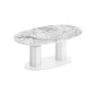 Ławostół rozkładany BARLETTA | Venatino White HG + Biały HG-1
