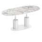 Ławostół rozkładany BARLETTA | Venatino White HG + Biały HG-2