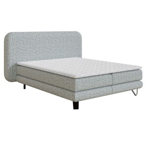 Łóżko kontynentalne z topperem REVE | 120x200 | Kolor do wyboru