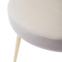 Krzesło muszelka beżowe DC-6092 złote nogi, welur | OUTLET-7