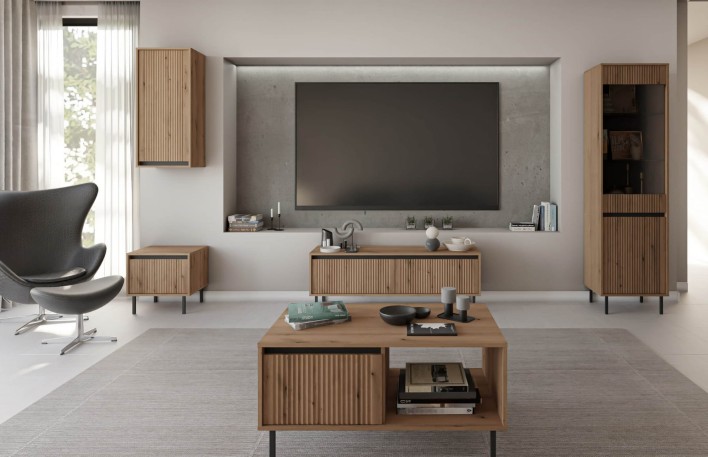 OSAKA - STOLIK NOCNY 801, SZAFKA WISZĄCA 501, RTV 302, STOLIK KAWOWY 201, WITRYNA 101 DĄB EVOKE.jpg