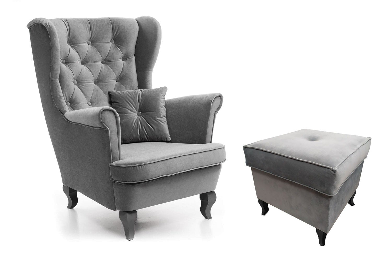 fotel Uszak z podnóżkiem