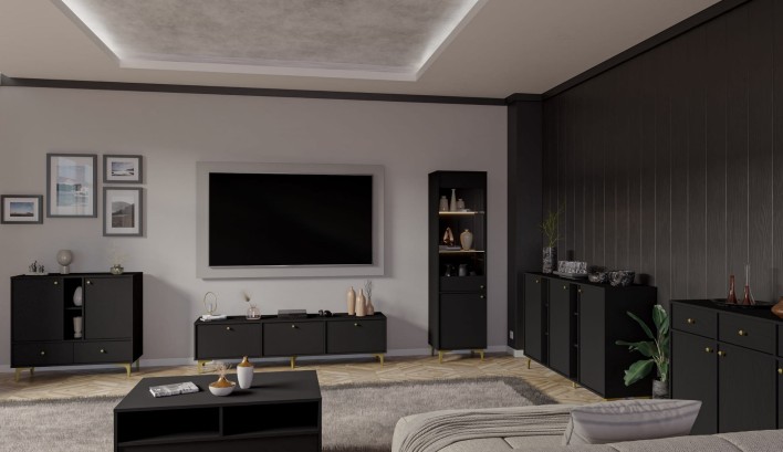 TOKYO 1 - KOMODA 824, RTV 303, WITRYNA 101, KOMODA 823+827, STOLIK KAWOWY 201 CZARNY v2.jpg