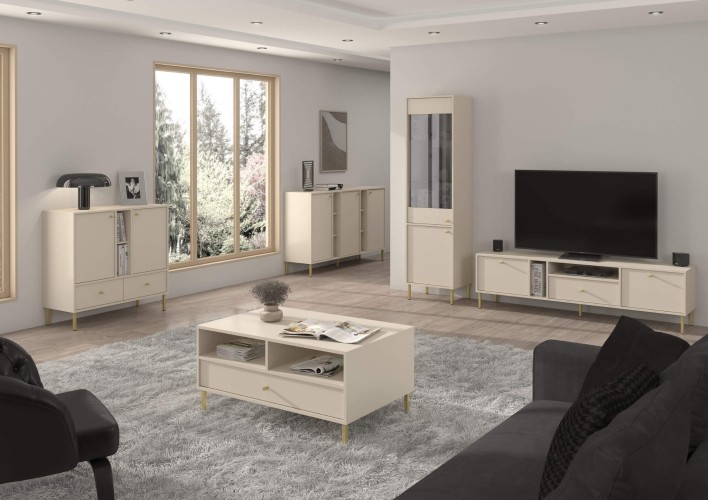 TOKYO 2 - KOMODA 825+822, WITRYNA 101, RTV 313, STOLIK 201 BEŻ PIASKOWY.jpg