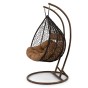 Fotel wiszący ogrodowy 2-osobowy HC-008 | Ciemny brązowy | OUTLET-4
