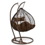 Fotel wiszący ogrodowy 2-osobowy HC-008 | Ciemny brązowy | OUTLET-8