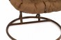 Fotel wiszący ogrodowy 2-osobowy HC-008 | Ciemny brązowy | OUTLET-23