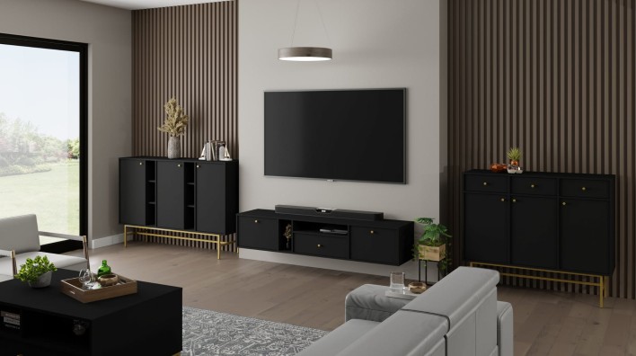 TOKYO 4 - RTV 313 + TOKYO 3 - KOMODA 823 +827, STOLIK KAWOWY 201 CZARNY GRAFIT.jpg