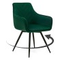 Krzesło obrotowe DC-0084-6 | welur | Zielony | OUTLET-1