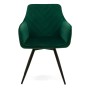 Krzesło obrotowe DC-0084-6 | welur | Zielony | OUTLET-2