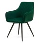 Krzesło obrotowe DC-0084-6 | welur | Zielony | OUTLET-3