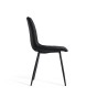 Krzesło tapicerowane czarne DC-6400 CZARNY WELUR 66 | OUTLET-4