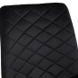 Krzesło tapicerowane czarne DC-6400 CZARNY WELUR 66 | OUTLET-7