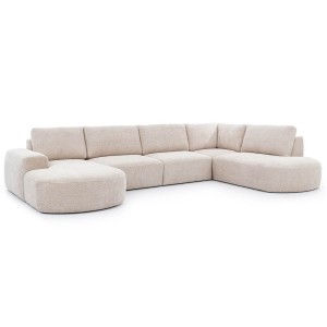 Narożnik modułowy TOLINO U | OB + 1,5 + 1,5 + R + O | Kolor do wyboru