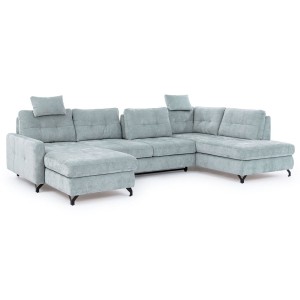 Narożnik z funkcją spania i pojemnikiem NEVA U | OSB + 2F + OS | Kolor do wyboru